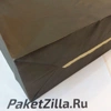 Черный крафт пакет 400 * 320 * 130 мм, с крученой ручкой.