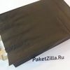 Пакет черный из крафт бумаги 370 х 240 х 100 с плоскими ручками
