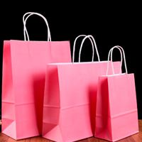 Крафт пакеты розовые Крафт пакеты розовые