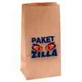 Крафт пакет с прямоугольным дном с логотипом